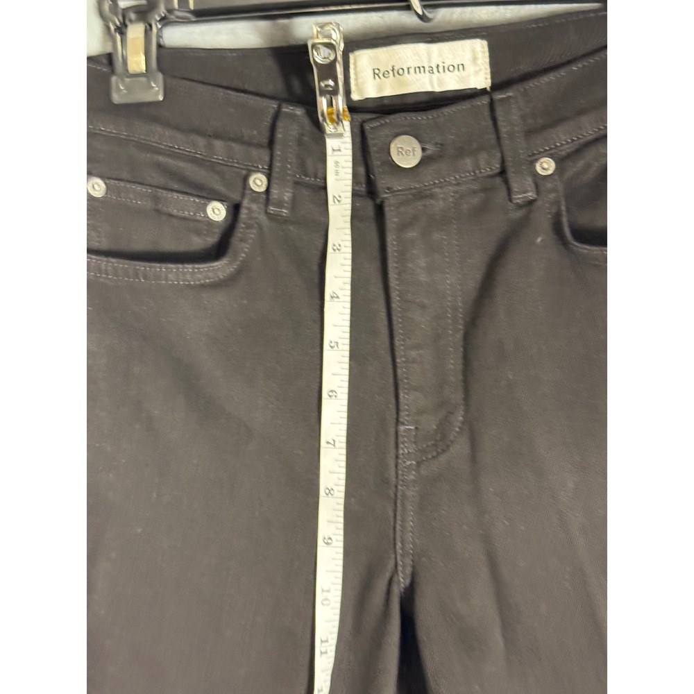 Reformation Black High Rise ankle flare jeans‎ Womens Size 28 Classic look - Picture 3 of 11